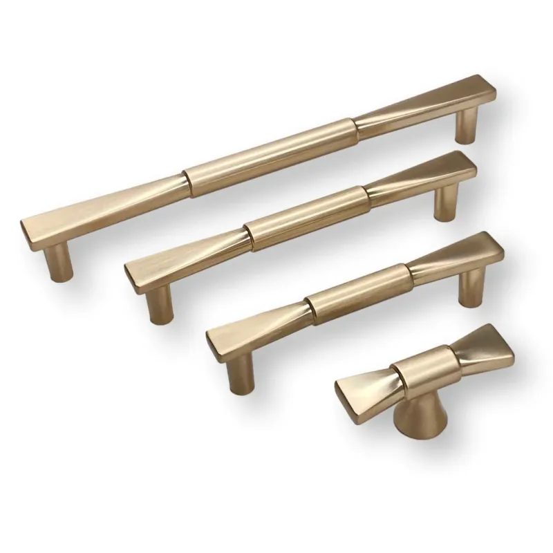 Champagne Warm finish "Candy Bow" Cabinet Drawer Pull Mounting Screws