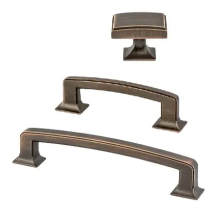 Charcoal Brushed Bronze "Liana" Drawer Pulls and Knobs Cabinets and Furniture