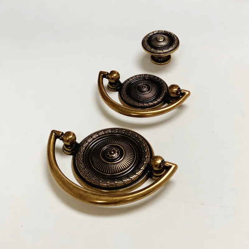 Circle Bail Ring Pull and Knob Antique Warm alloy Drawer Cabinet Hardware Kitchen Cabinets