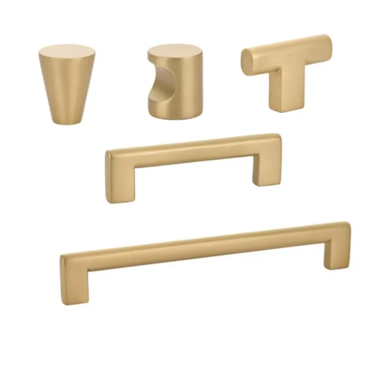 Concealed Mount Satin Warm alloy "Luxe" Drawer Pulls and Cabinet Knobs