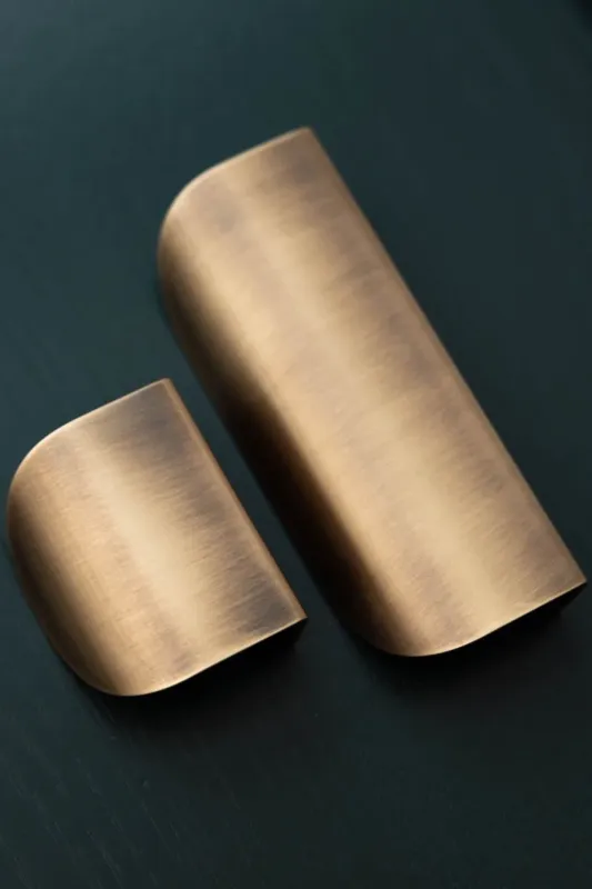 Durham Curved Antique Warm alloy Cabinet Handle 10-Year Warranty