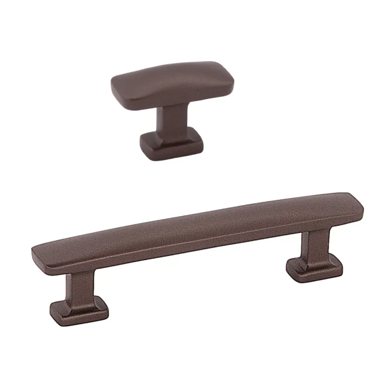 English Copper-brown "Vive" Cabinet Knobs and Drawer Pulls