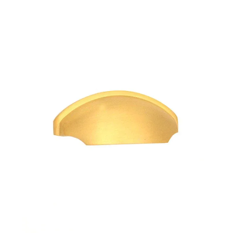 European Style Tulip Cup Drawer Pull Satin Warm alloy