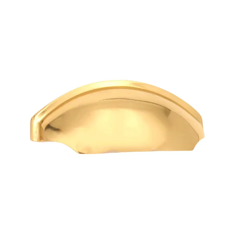 European Style Tulip Cup Drawer Pull Polished Warm alloy