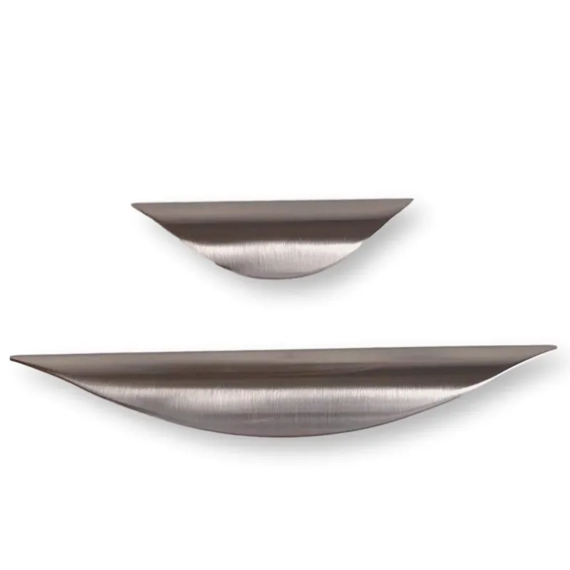 Full Extension Luna Cabinet Knobs-Brushed Nickel Drawer Pull - Cabinet Handle