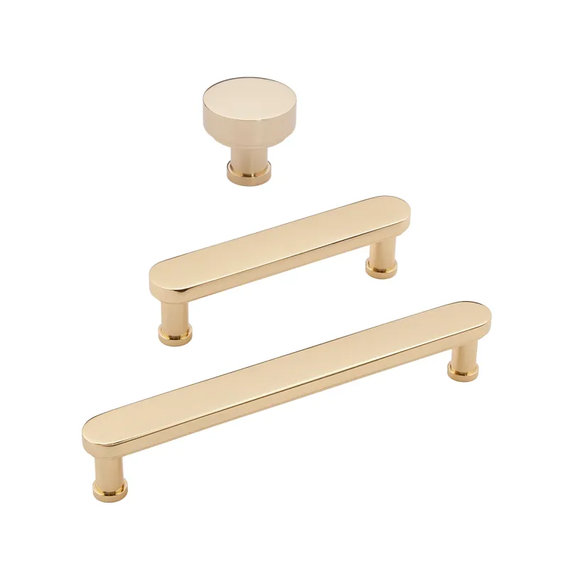 Glossy Brass "Marni" Cabinet Knobs and Drawer Pulls