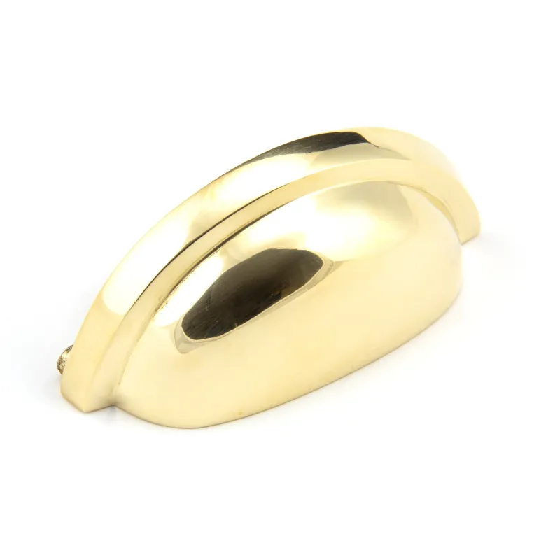 Glossy Brass Regency Concealed Drawer Pull | From Anvil Brushed Nickel