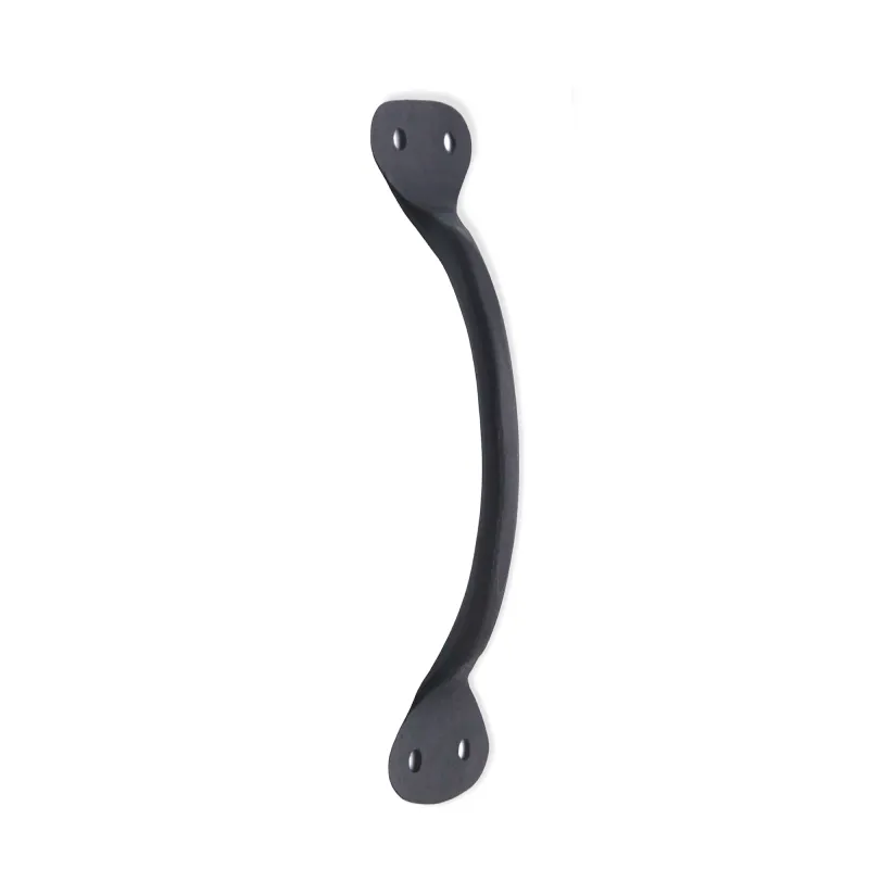 Hammered Pull Handle Large Matt Jet-black