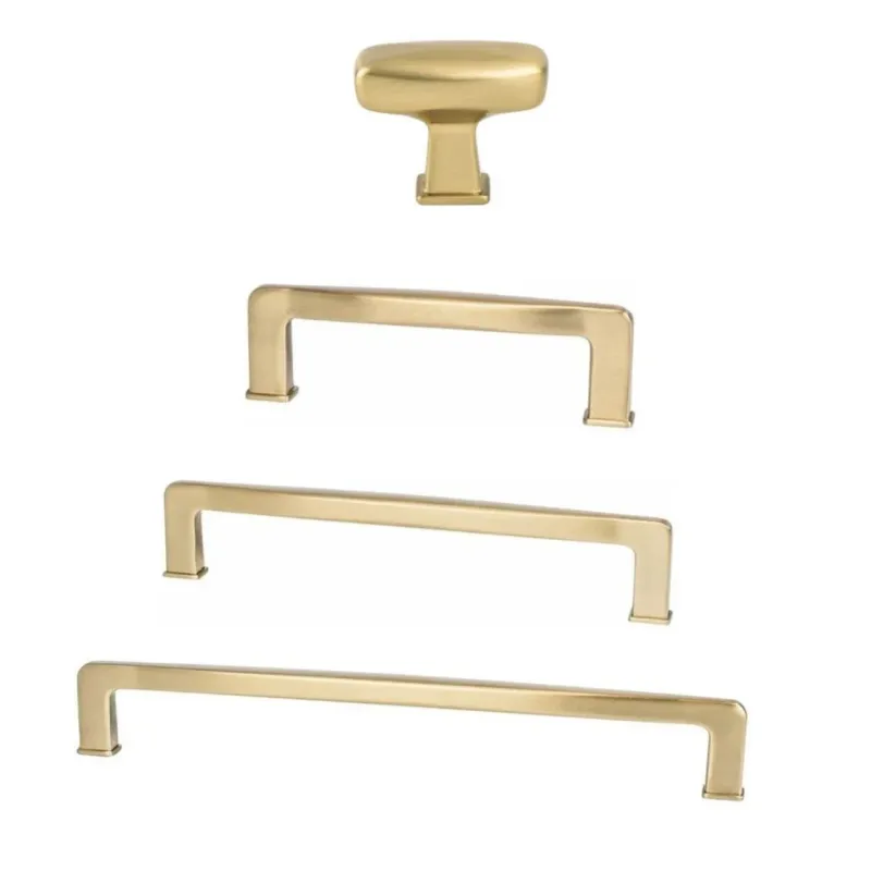Kelly No.1 Champagne Warm finish Cabinet Knobs and Drawer Pulls