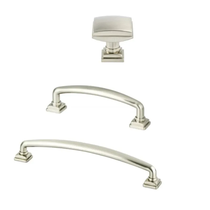Kelly No.2 Cabinet Knob and Drawer Pulls Satin-brushed Nickel
