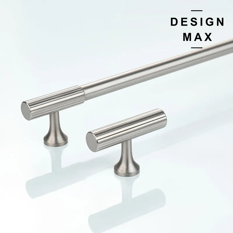 Marlowe Satin Silver Solid Warm alloy Cabinet Pull