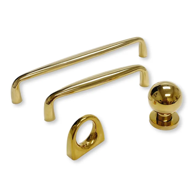 Omni Cabinet Knobs and Drawer Pulls Unlacquered Warm alloy