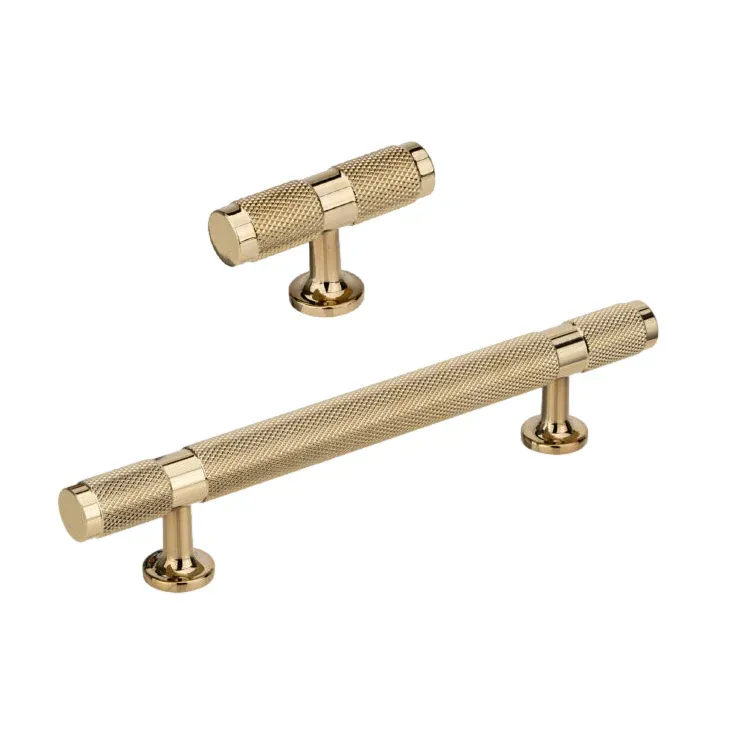 Polished Aurum "Rivet" Cabinet Knob and Drawer Pull