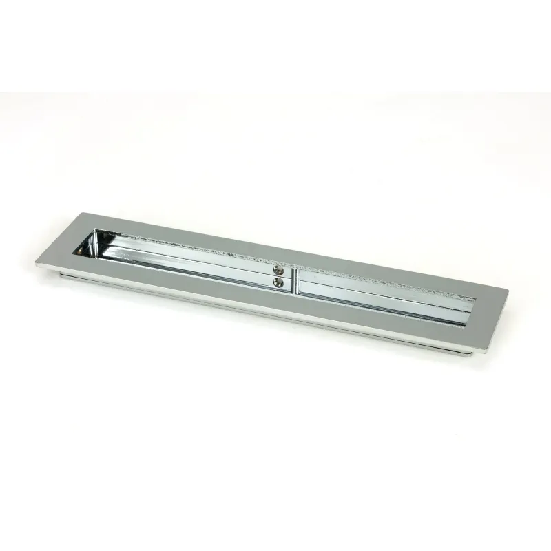 Polished Shiny metal 250mm Plain Rectangular Pull | From Anvil