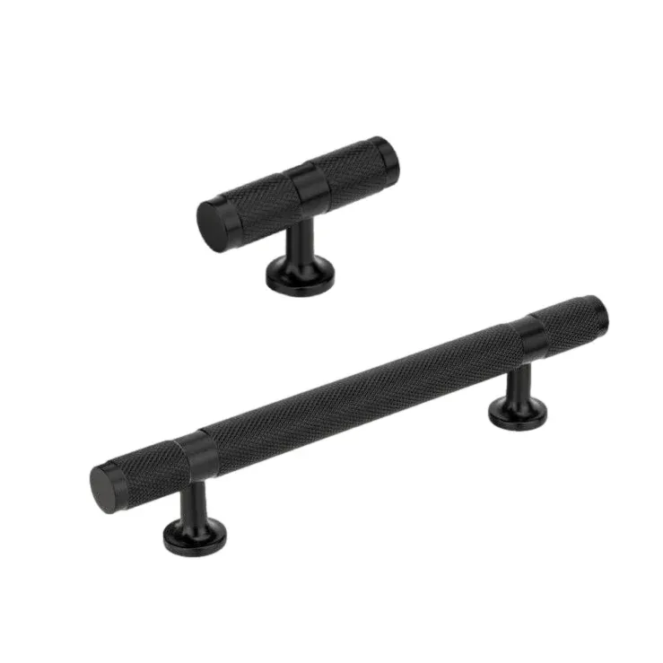 Satin Black "Rivet" Cabinet Knob and Drawer Pull