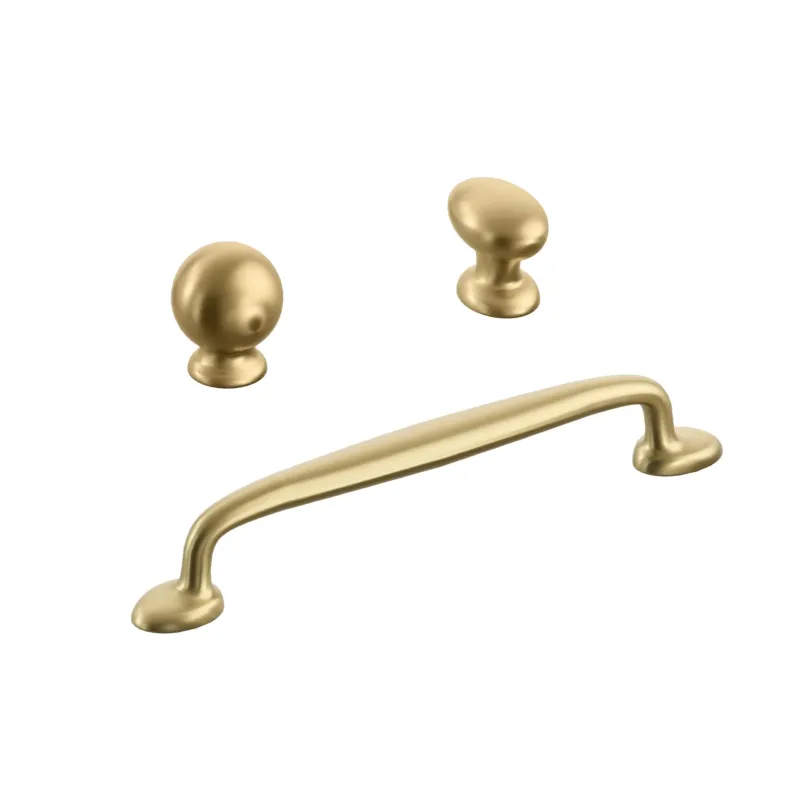 Satin Warm alloy Cabinet Hardware "Estate" Cabinet Knobs and Pulls