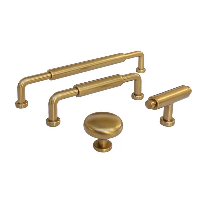 Self-Closing Champagne Rustic gold "Wesley" Mission Drawer Pulls and Knobs