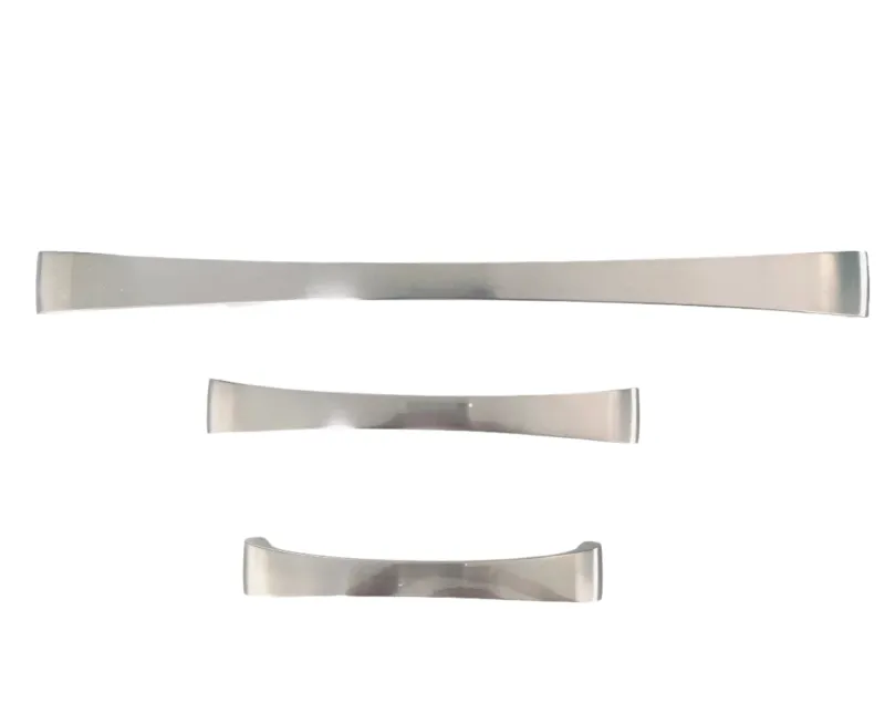 Soft-Close Dampened Soft-touch Nickel Collection "Archie 2" Contemporary Cabinet Pulls and Knobs
