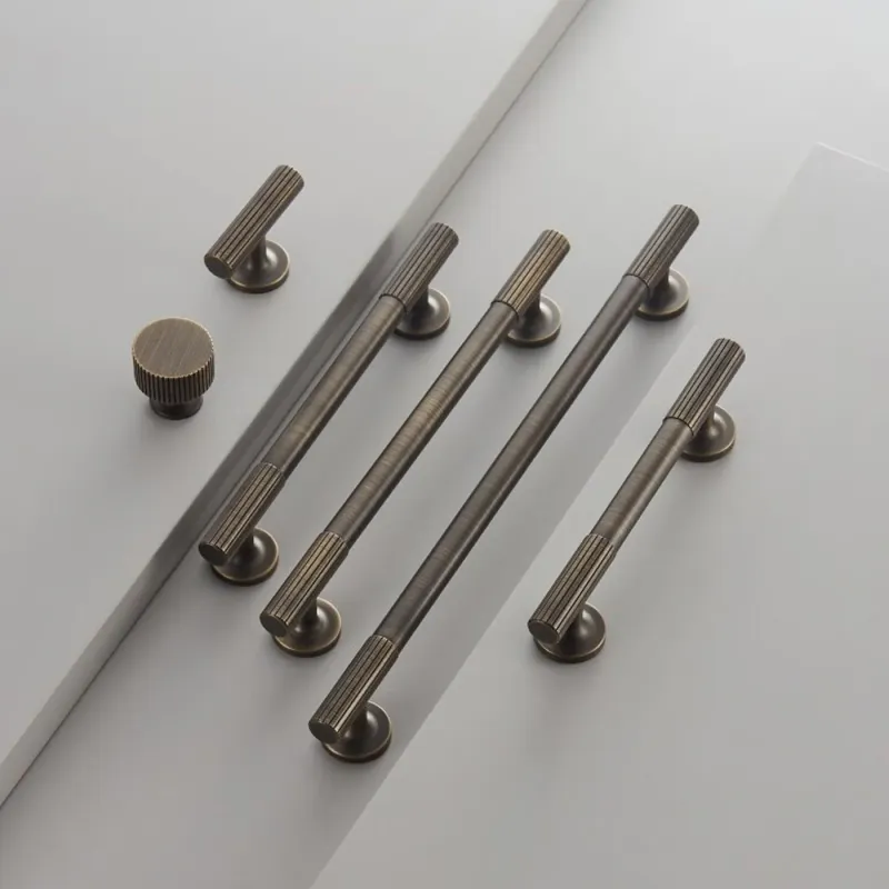 Undermount Cutting-edge Antique Solid Brass Cabinet Pull