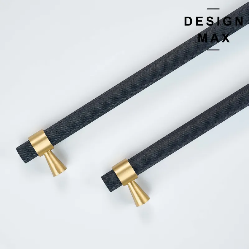 Undermount Modex Jet-black Gold Brass Appliance Pull