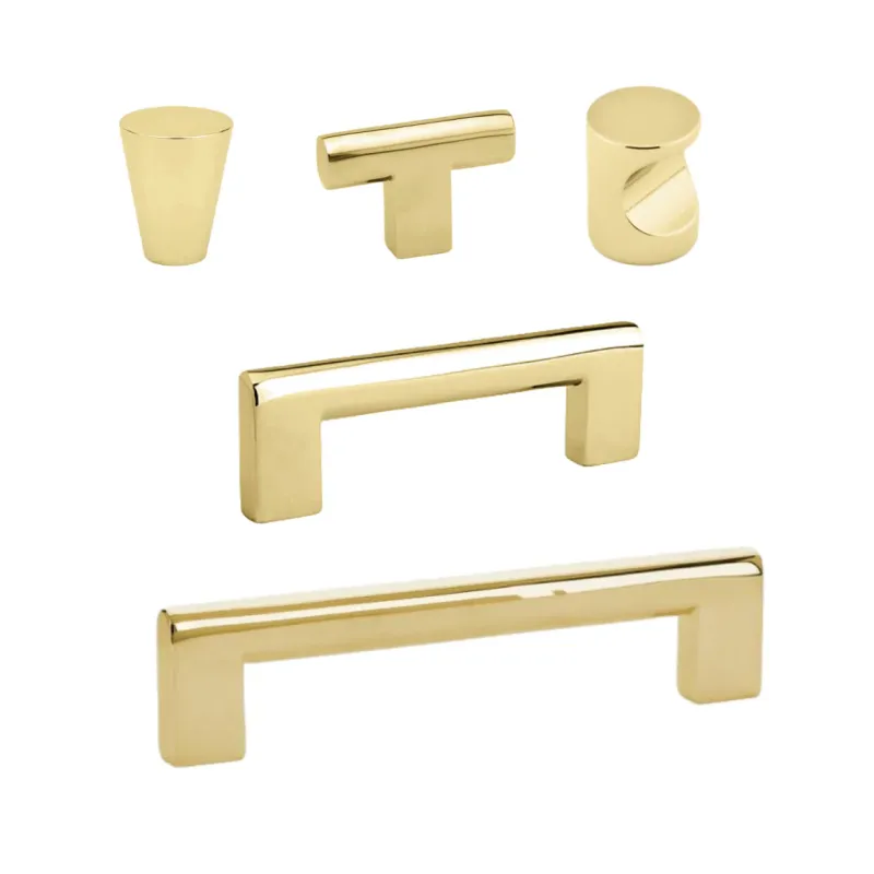Undermount Unlacquered Brass"Luxe" Cabinet Knobs and Drawer Pulls