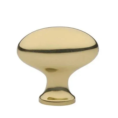Unlacquered Warm alloy "Heritage" Oval Cabinet Knob