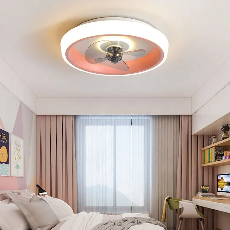 Afralia™ 50CM Ceiling Fan Light Invisible Blades, Soundless Operation Bedroom, Living Room