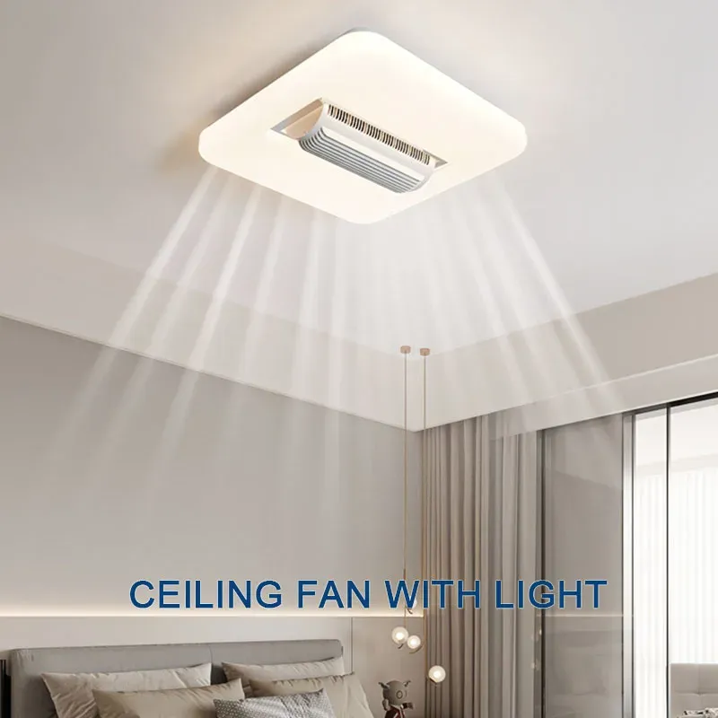 Afralia™ Bladeless Ceiling Fan Buoyant LED, 3 Color, 6 Speeds Silent Operation