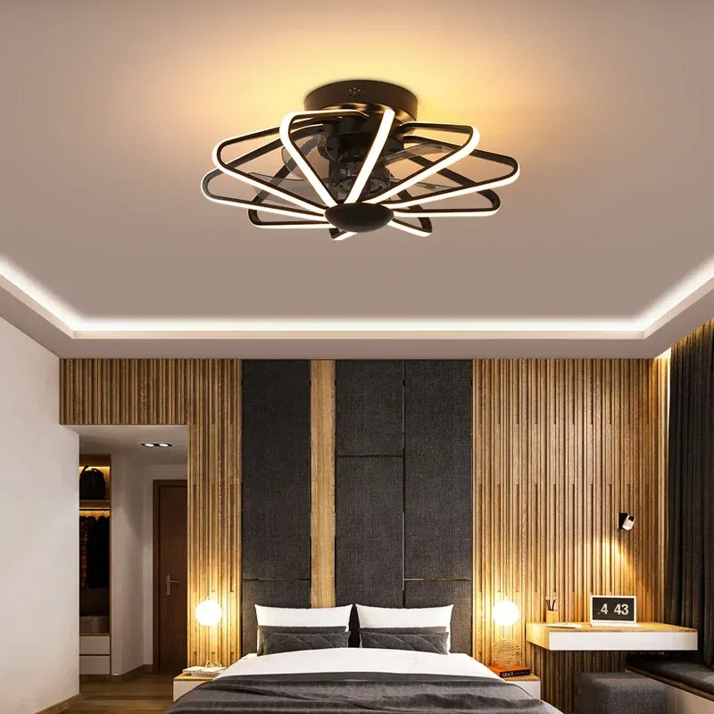 Afralia™ Bladeless Ceiling Fan Dimmable LED Lights and Remote - Reversible Timing, Current Design