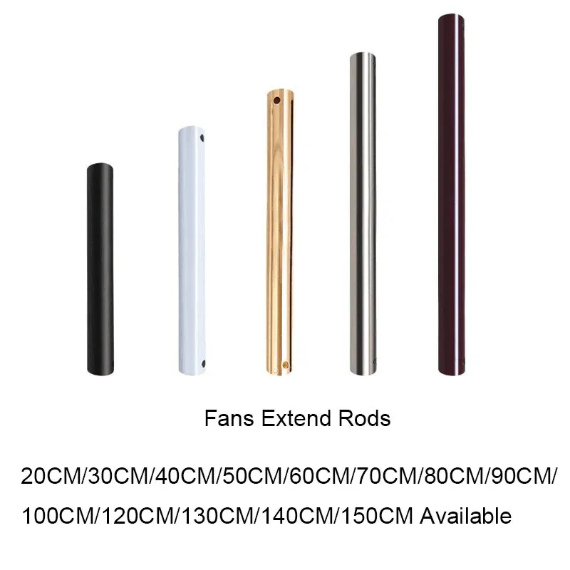 Afralia™ Ceiling Fans Extend Rods: Airy 10cm-100cm, Customizable Lengths