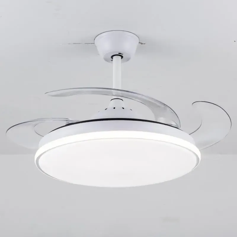 Afralia™ 3 Color LED Ceiling Fans Remote Control, DC Motor, 36-48 Inch