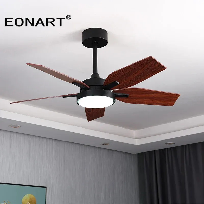 Afralia™ 40" LED Ceiling Fan Plywood Blades & Remote Control