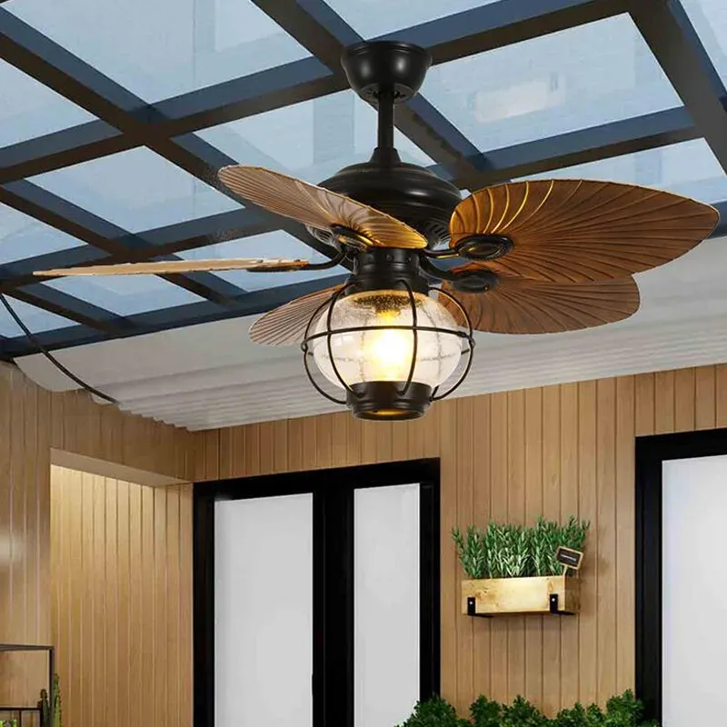 Afralia™ Retro Fan Airy DC Remote Control Dining, Living Room, Bedroom - 42/52 Inch