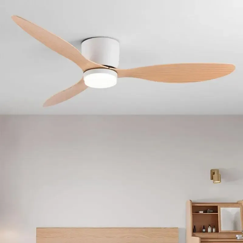 Afralia™ Sleek Led Ceiling Fan DC Motor 6 Speeds Remote Control 20CM LuxurytoBeDefined
