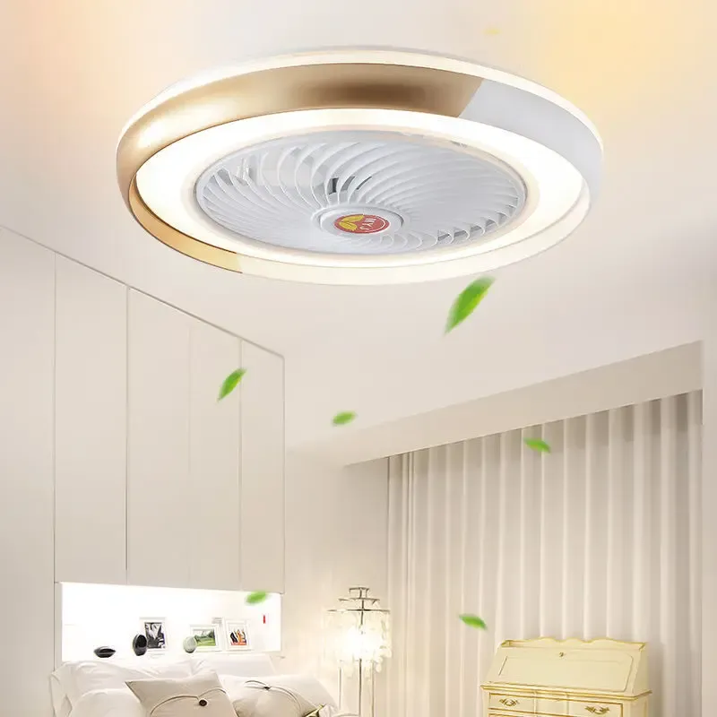 Afralia™ Smart Ceiling Fan Buoyant Remote Control 50cm Modern Bedroom Decor