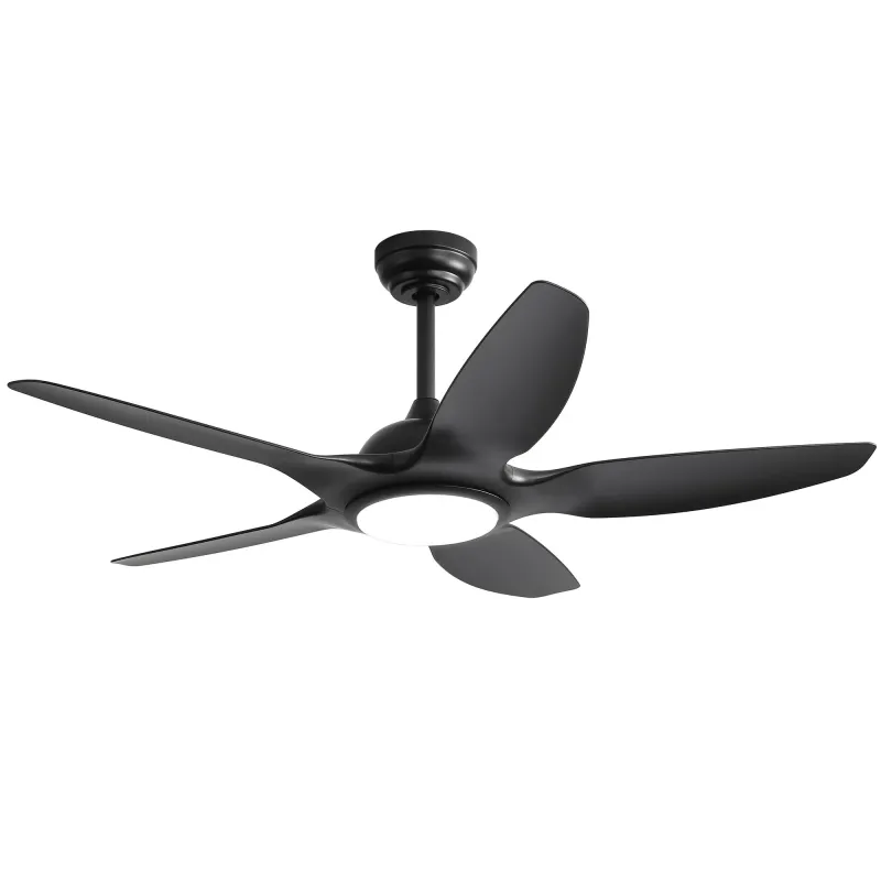 Indoor Ceiling Fan 5 ABS Blades Remote Control Flippable Dc Motor Living Room