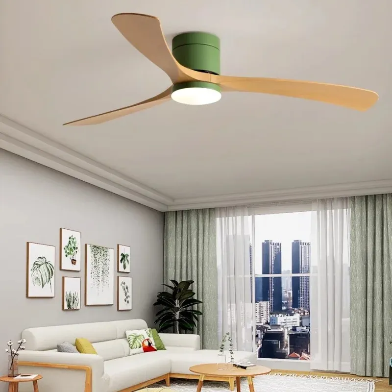 Modern Black/White ABS Blade Low Profile Ceiling Fan Airy Remote Control Afralia™