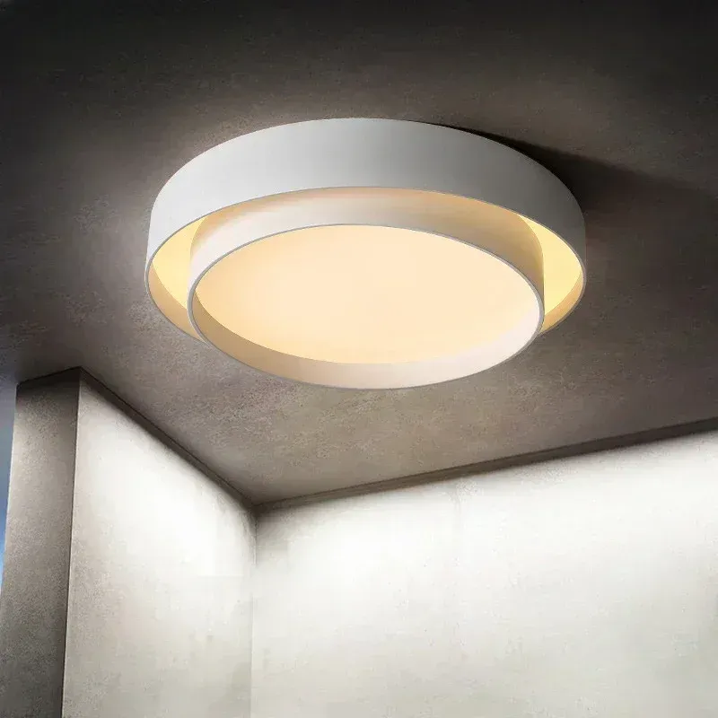 Afralia™ LED Ceiling Buoyant Modern Minimalist Indoor LightingFixture White Black Grey