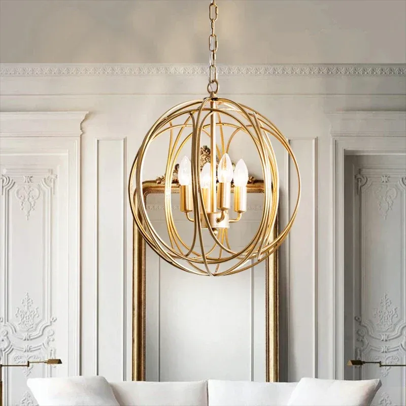 Afralia™ Aurum Crystal Chandelier Ring Ball Ceiling Light