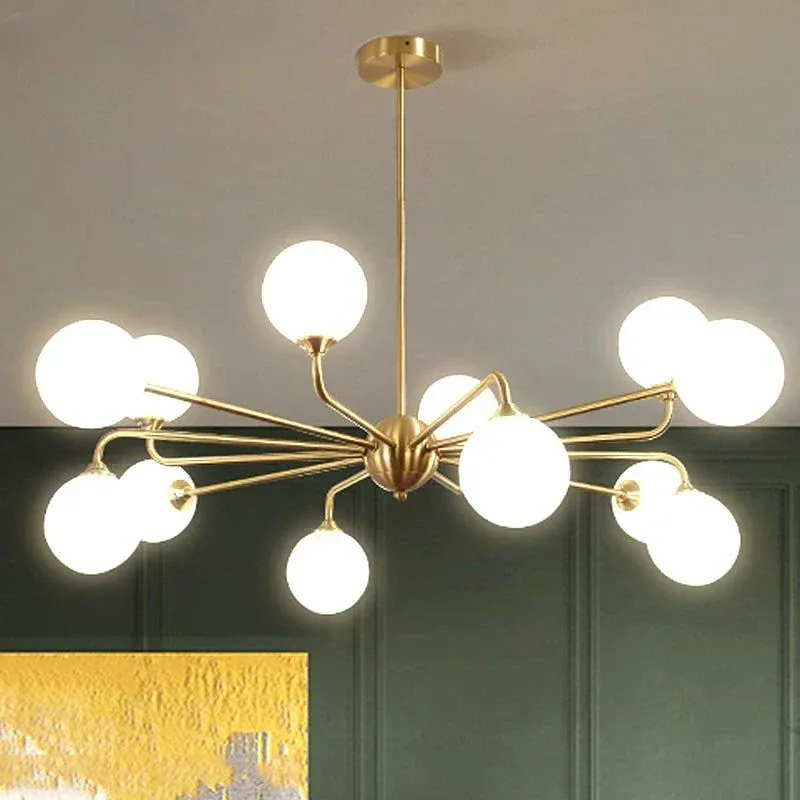 Afralia™ Burnt orange Ceiling Chandelier Home Decor Lighting