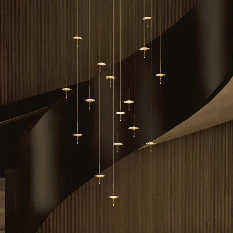 Afralia™ Chromium LED Chandelier Stylish Home Decor & Lighting Fixtures Canopy Kit