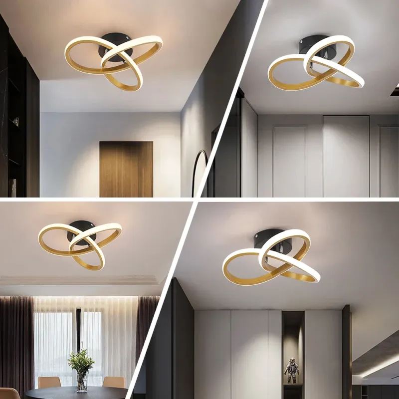 Afralia™ Current Acrylic LED Ceiling Chandelier Home Decor, Living Room, Dining Room, Aisle, Corridor
