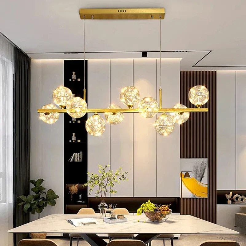 Afralia™ Current Home Pendant Chandelier Ceiling Lamp Indoor Dining Room Lighting
