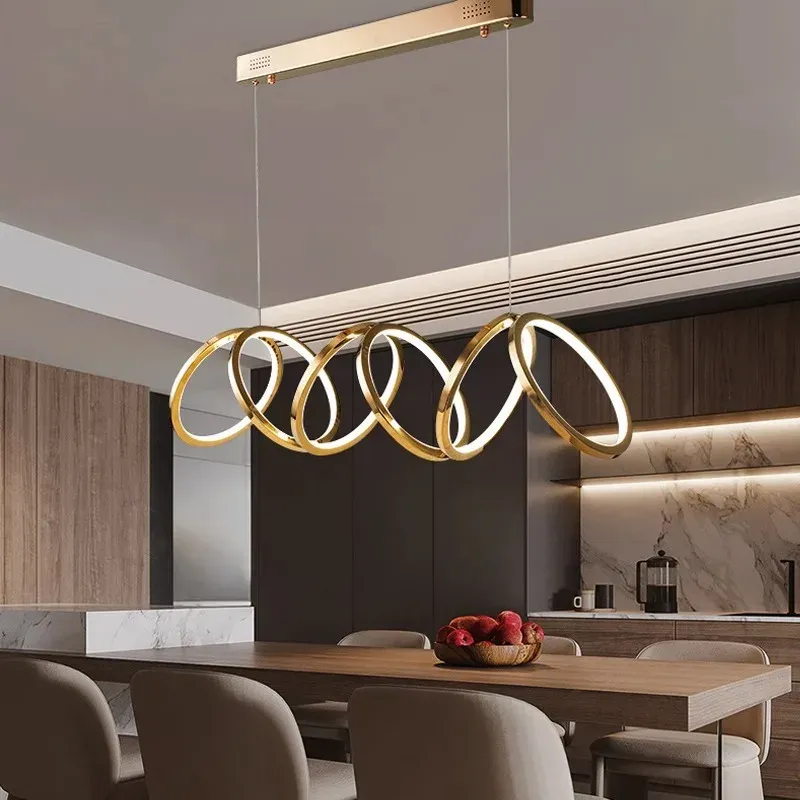Afralia™ Cutting-edge LED Pendant Chandeliers Living Room Dining Room Indoor Lighting