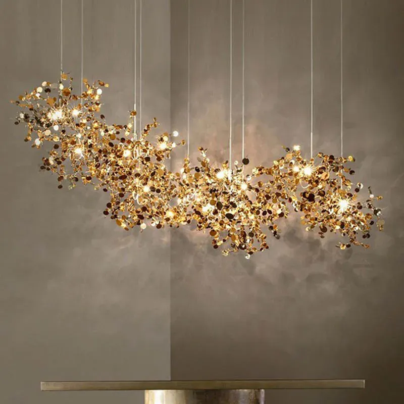 Afralia™ Cutting-edge Luxury Ceiling Chandelier Home Interior Lighting