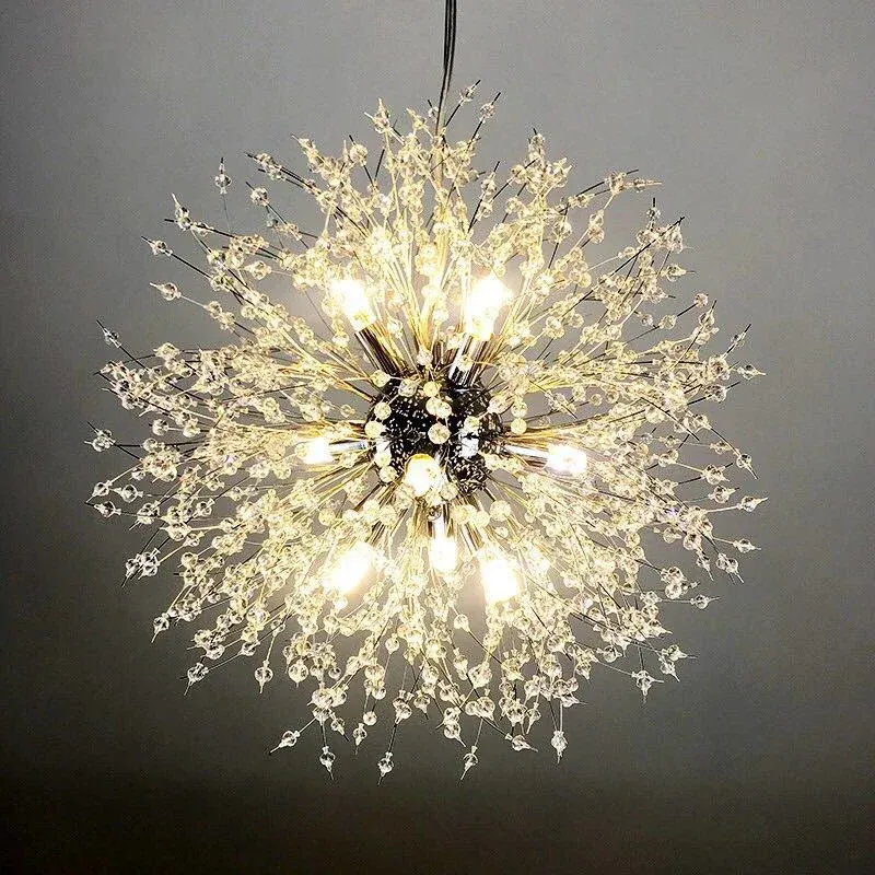 Afralia™ Dandelion Led Ceiling Chandelier Home Decor Lighting Fixture Canopy Kit