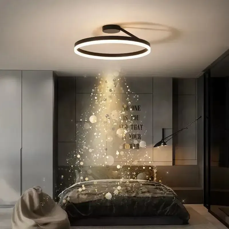 Afralia™ LED Ceiling Chandelier Dimmable Bedroom Living Room Dining Understated Pendant Lighting