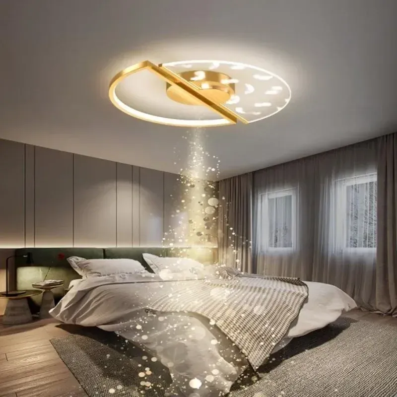 Afralia™ Modern Feather Perspex LED Ceiling Chandelier Light Bedroom and Living Room Entryways
