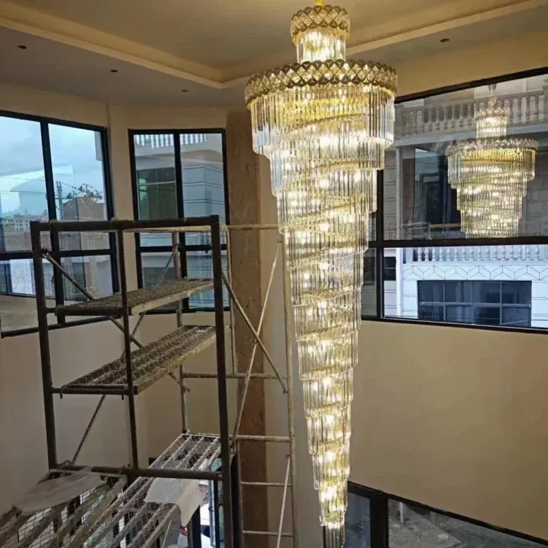 Afralia™ Nordic Exclusive LED Ceiling Chandelier Living Room, Banquet Hall, Hotel Lobby