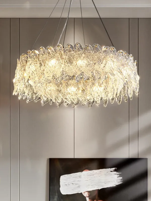 Chandelier Ceiling Light Afralia™ Exclusive Crystal LED Round Ceiling Chandelier: Modern Bedroom & Living Room Pendant